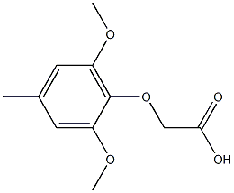 (2,6-dimethoxy-4-methylphenoxy)acetic acid Struktur