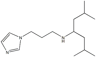 (2,6-dimethylheptan-4-yl)[3-(1H-imidazol-1-yl)propyl]amine Struktur