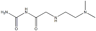 (2-{[2-(dimethylamino)ethyl]amino}acetyl)urea Struktur