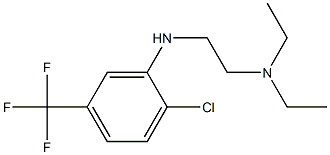 (2-{[2-chloro-5-(trifluoromethyl)phenyl]amino}ethyl)diethylamine Struktur