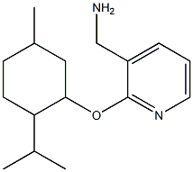 (2-{[5-methyl-2-(propan-2-yl)cyclohexyl]oxy}pyridin-3-yl)methanamine Struktur