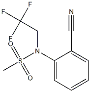 (2-cyanophenyl)-N-(2,2,2-trifluoroethyl)methanesulfonamide Struktur