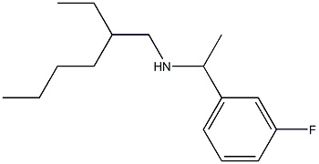 (2-ethylhexyl)[1-(3-fluorophenyl)ethyl]amine Struktur