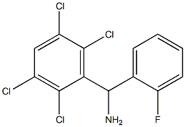 (2-fluorophenyl)(2,3,5,6-tetrachlorophenyl)methanamine Struktur