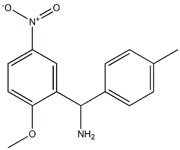 (2-methoxy-5-nitrophenyl)(4-methylphenyl)methanamine Struktur