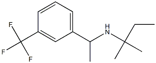 (2-methylbutan-2-yl)({1-[3-(trifluoromethyl)phenyl]ethyl})amine Struktur