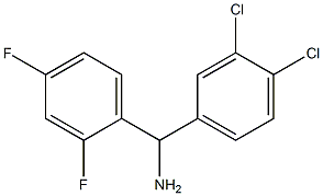 (3,4-dichlorophenyl)(2,4-difluorophenyl)methanamine Struktur