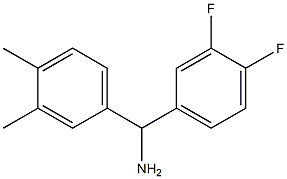 (3,4-difluorophenyl)(3,4-dimethylphenyl)methanamine Struktur