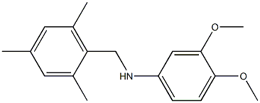 (3,4-dimethoxyphenyl)(mesityl)methylamine Struktur