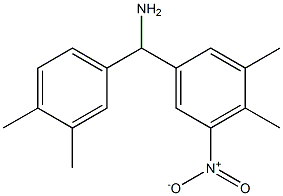 (3,4-dimethyl-5-nitrophenyl)(3,4-dimethylphenyl)methanamine Struktur