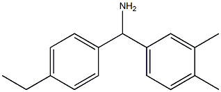 (3,4-dimethylphenyl)(4-ethylphenyl)methanamine Struktur