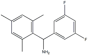 (3,5-difluorophenyl)(2,4,6-trimethylphenyl)methanamine Struktur