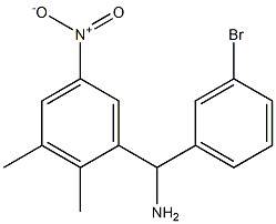 (3-bromophenyl)(2,3-dimethyl-5-nitrophenyl)methanamine Struktur