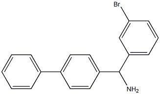 (3-bromophenyl)(4-phenylphenyl)methanamine Struktur