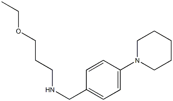 (3-ethoxypropyl)({[4-(piperidin-1-yl)phenyl]methyl})amine Struktur