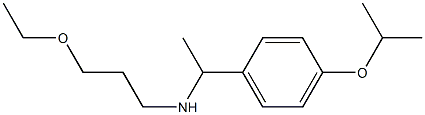 (3-ethoxypropyl)({1-[4-(propan-2-yloxy)phenyl]ethyl})amine Struktur