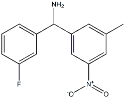 (3-fluorophenyl)(3-methyl-5-nitrophenyl)methanamine Struktur