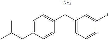 (3-iodophenyl)[4-(2-methylpropyl)phenyl]methanamine Struktur