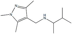 (3-methylbutan-2-yl)[(1,3,5-trimethyl-1H-pyrazol-4-yl)methyl]amine Struktur