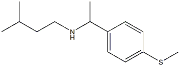 (3-methylbutyl)({1-[4-(methylsulfanyl)phenyl]ethyl})amine Struktur