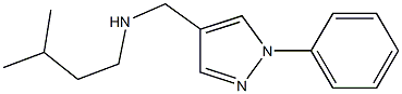 (3-methylbutyl)[(1-phenyl-1H-pyrazol-4-yl)methyl]amine Struktur