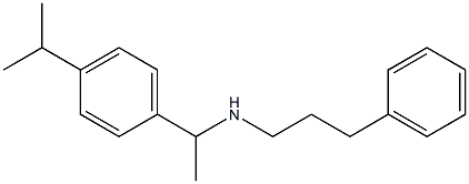 (3-phenylpropyl)({1-[4-(propan-2-yl)phenyl]ethyl})amine Struktur