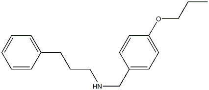 (3-phenylpropyl)[(4-propoxyphenyl)methyl]amine Struktur