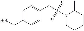 (4-{[(2-methylpiperidine-1-)sulfonyl]methyl}phenyl)methanamine Struktur