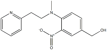 (4-{methyl[2-(pyridin-2-yl)ethyl]amino}-3-nitrophenyl)methanol Struktur