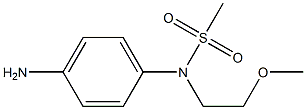 (4-aminophenyl)-N-(2-methoxyethyl)methanesulfonamide Struktur