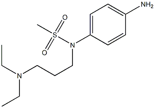 (4-aminophenyl)-N-[3-(diethylamino)propyl]methanesulfonamide Struktur