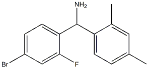 (4-bromo-2-fluorophenyl)(2,4-dimethylphenyl)methanamine Struktur