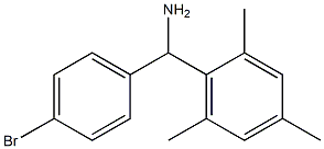 (4-bromophenyl)(2,4,6-trimethylphenyl)methanamine Struktur