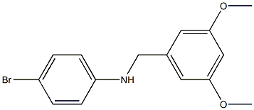 (4-bromophenyl)(3,5-dimethoxyphenyl)methylamine Struktur