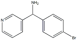 (4-bromophenyl)(pyridin-3-yl)methanamine Struktur