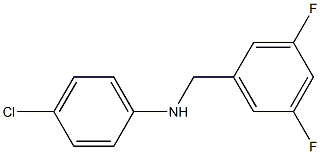 (4-chlorophenyl)(3,5-difluorophenyl)methylamine Struktur