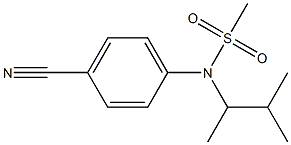 (4-cyanophenyl)-N-(3-methylbutan-2-yl)methanesulfonamide Struktur