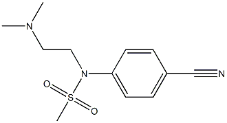 (4-cyanophenyl)-N-[2-(dimethylamino)ethyl]methanesulfonamide Struktur