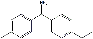 (4-ethylphenyl)(4-methylphenyl)methanamine Struktur