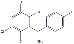 (4-fluorophenyl)(2,3,5,6-tetrachlorophenyl)methanamine Struktur