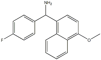 (4-fluorophenyl)(4-methoxynaphthalen-1-yl)methanamine Struktur