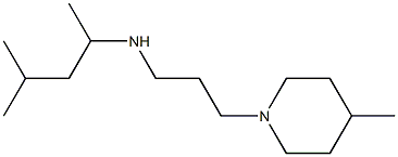 (4-methylpentan-2-yl)[3-(4-methylpiperidin-1-yl)propyl]amine Struktur