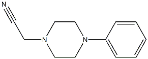 (4-phenylpiperazin-1-yl)acetonitrile Struktur