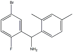 (5-bromo-2-fluorophenyl)(2,4-dimethylphenyl)methanamine Struktur