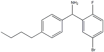 (5-bromo-2-fluorophenyl)(4-butylphenyl)methanamine Struktur