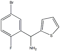 (5-bromo-2-fluorophenyl)(thiophen-2-yl)methanamine Struktur