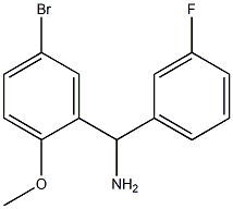 (5-bromo-2-methoxyphenyl)(3-fluorophenyl)methanamine Struktur