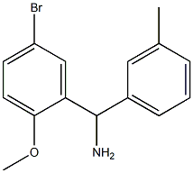 (5-bromo-2-methoxyphenyl)(3-methylphenyl)methanamine Struktur