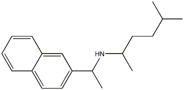 (5-methylhexan-2-yl)[1-(naphthalen-2-yl)ethyl]amine Struktur