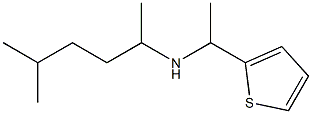 (5-methylhexan-2-yl)[1-(thiophen-2-yl)ethyl]amine Struktur